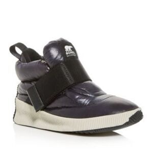 Sorel Black‎ Out N About Puffy Waterproof Booties Size 7.5 Winter Ankle Boots